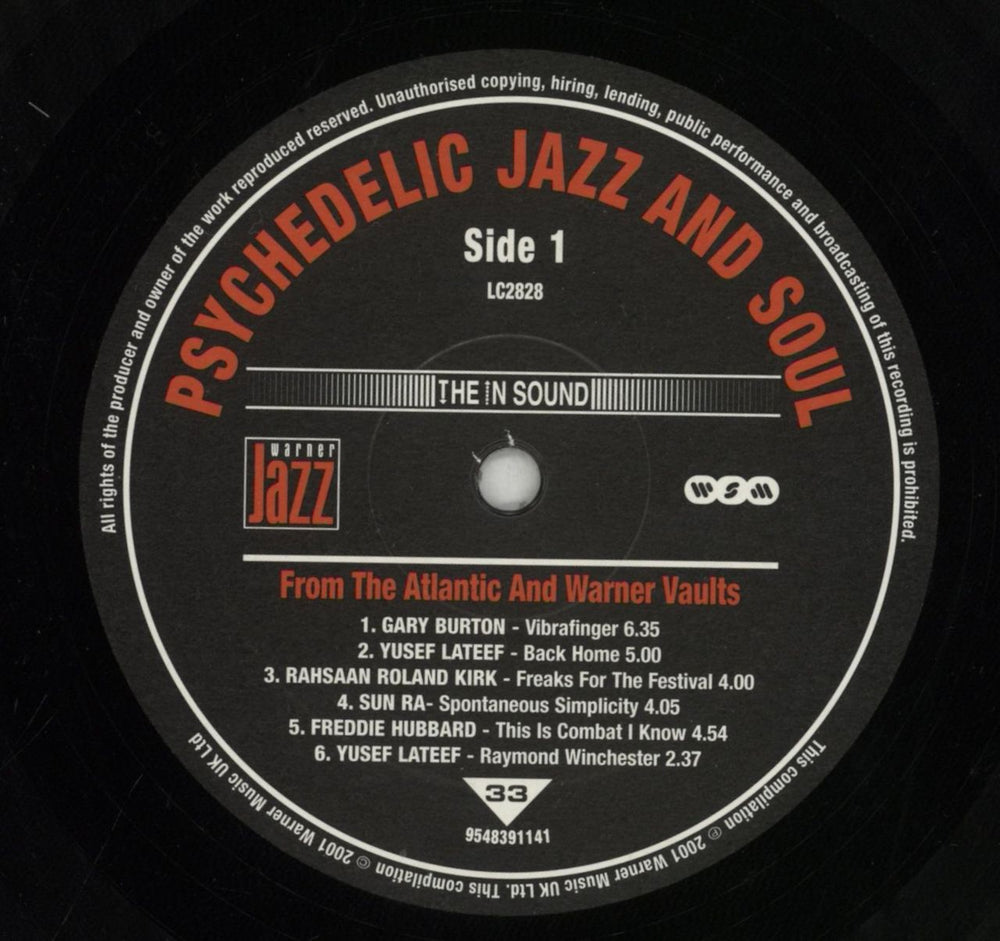 Various-Soul & Funk Psychedelic Jazz And Soul [From The Atlantic And Warner Vaults] UK vinyl LP album (LP record) SJFLPPS856035