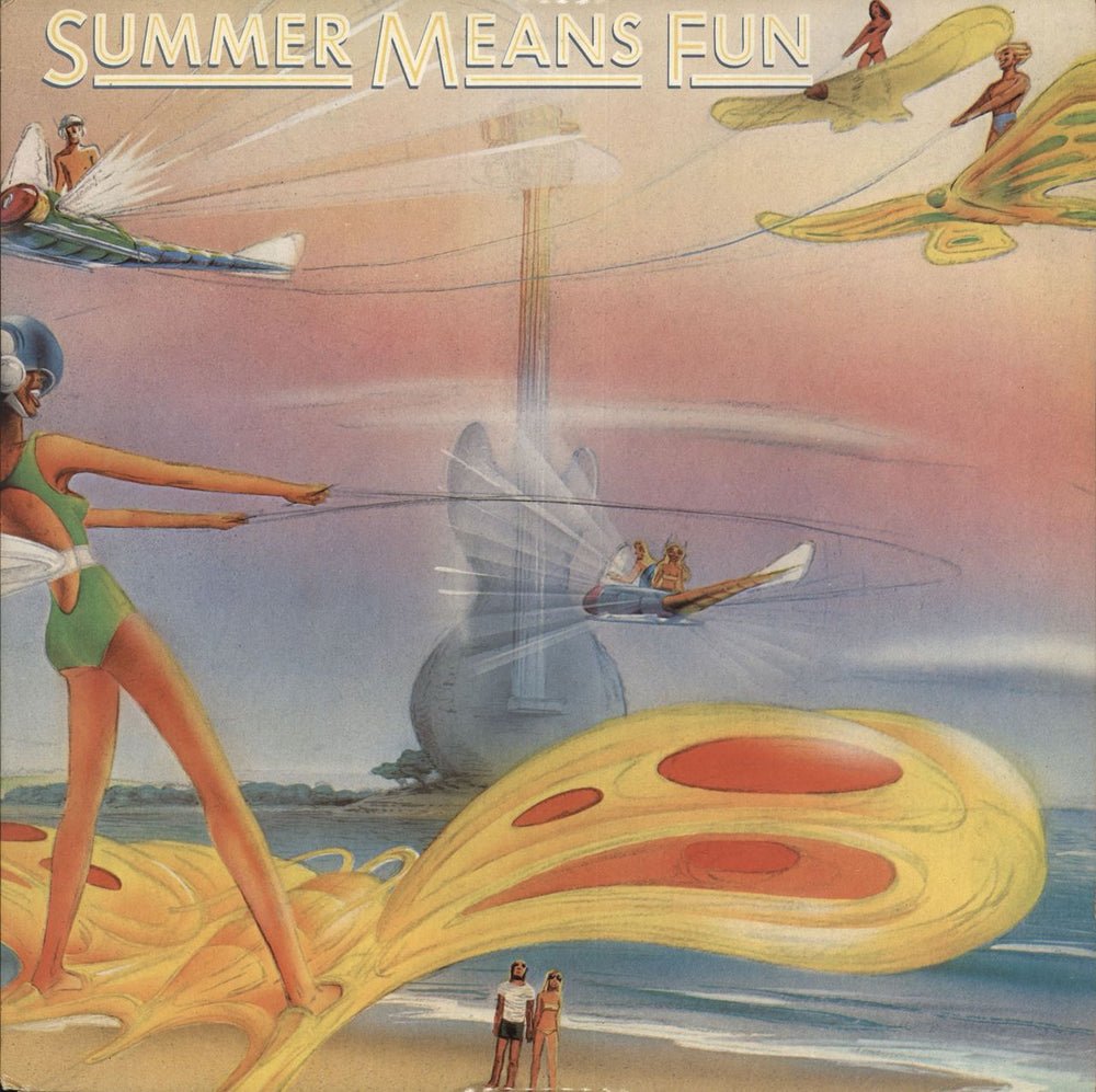 Various-Surf & Instrumental Summer Means Fun UK 2-LP vinyl record set (Double LP Album) CBS22139