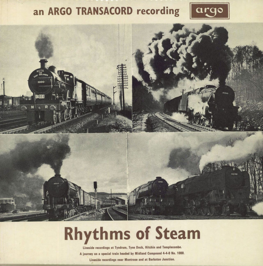 Various-Trains Rhythms Of Steam - 2nd UK vinyl LP album (LP record) ZTR113