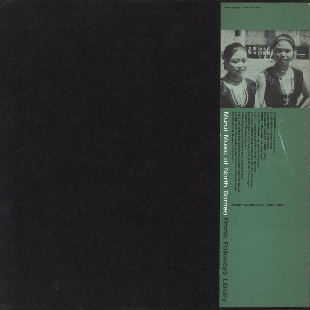 Various-World Music Murut Music Of North Borneo US vinyl LP album (LP record)