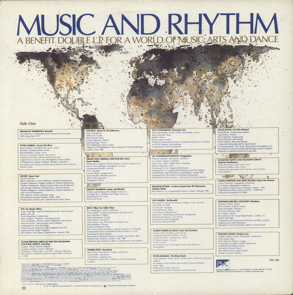 Various-World Music Music And Rhythm US 2-LP vinyl record set (Double LP Album)