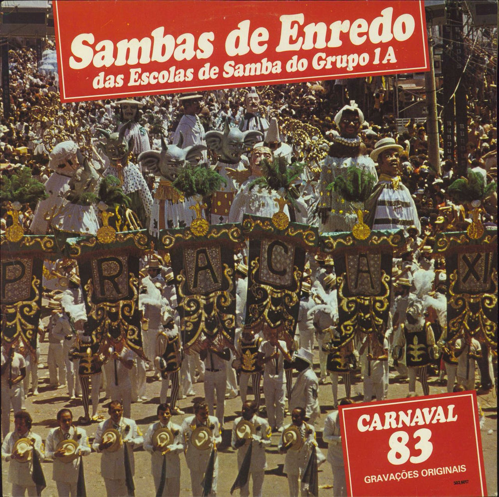 Various-World Music Sambas De Enredo Das Escolas De Samba Do Grupo 1A - Carnaval 83 Brazilian vinyl LP album (LP record) 503.6017