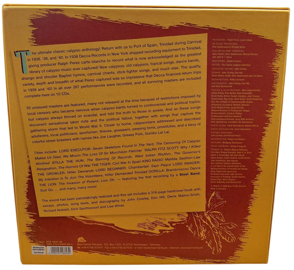 Various-World Music West Indian Rhythm German CD Album Box Set 4000127166234