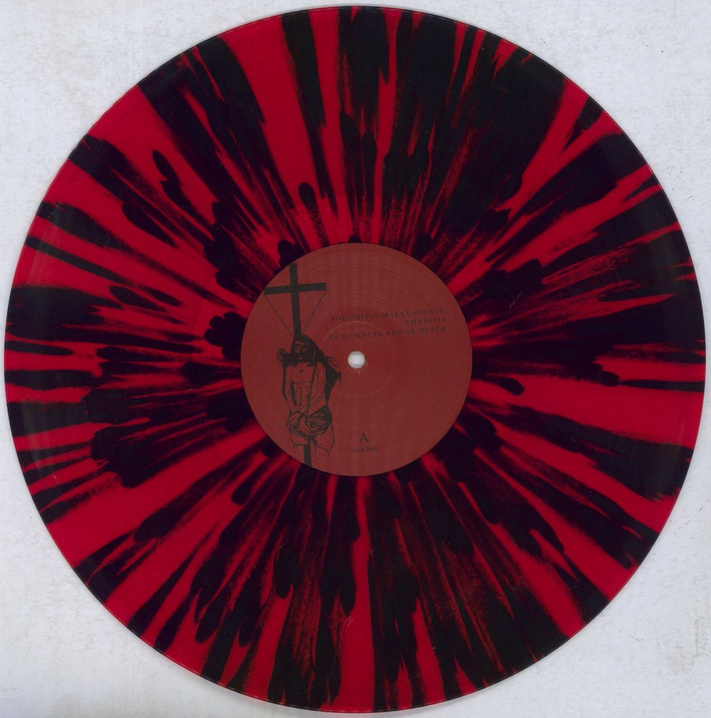 Vastum Hole Below - Red/Black Splatter US vinyl LP album (LP record) YG0LPHO836116