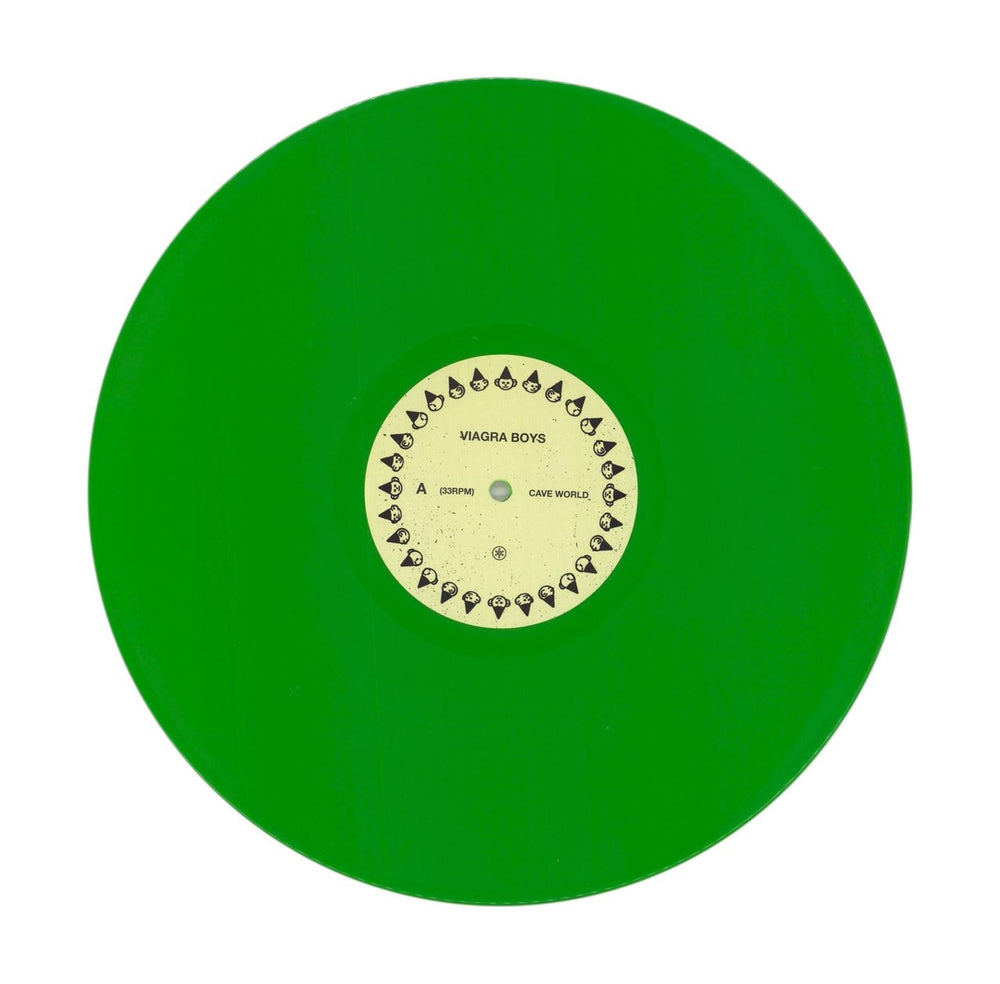 Viagra Boys Cave World - Green Vinyl UK vinyl LP album (LP record) 7TALPCA858618