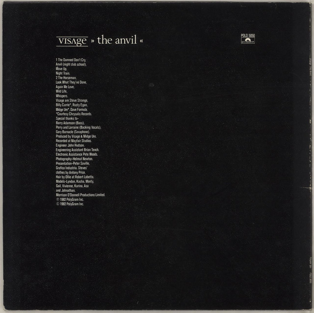 Visage The Anvil + Poster - EX UK vinyl LP album (LP record)