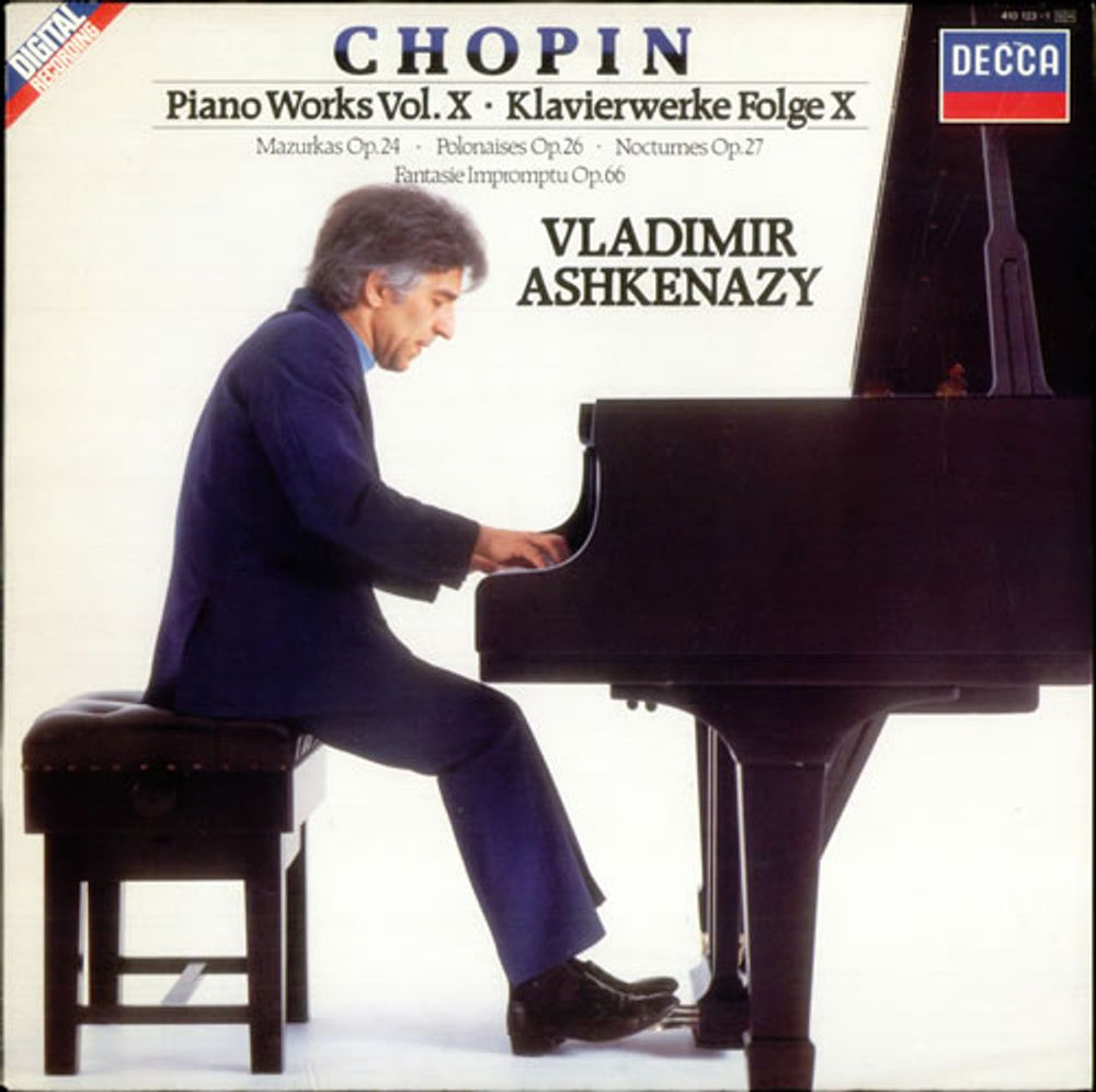 Vladimir Ashkenazy Chopin: Piano Works Vol. X UK vinyl LP album (LP record) 410123-1
