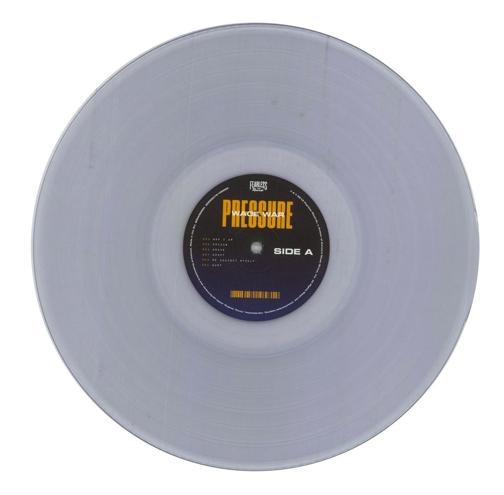 Wage War Pressure - Clear Vinyl UK vinyl LP album (LP record) 6JOLPPR859540