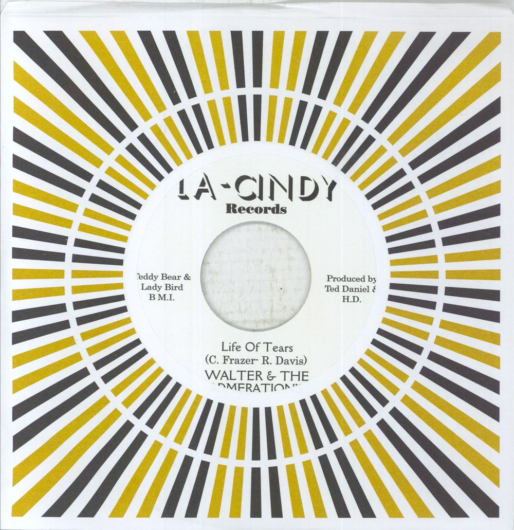 Walter & The Admeration's Life Of Tears US 7" vinyl single (7 inch record / 45) NUM045.13