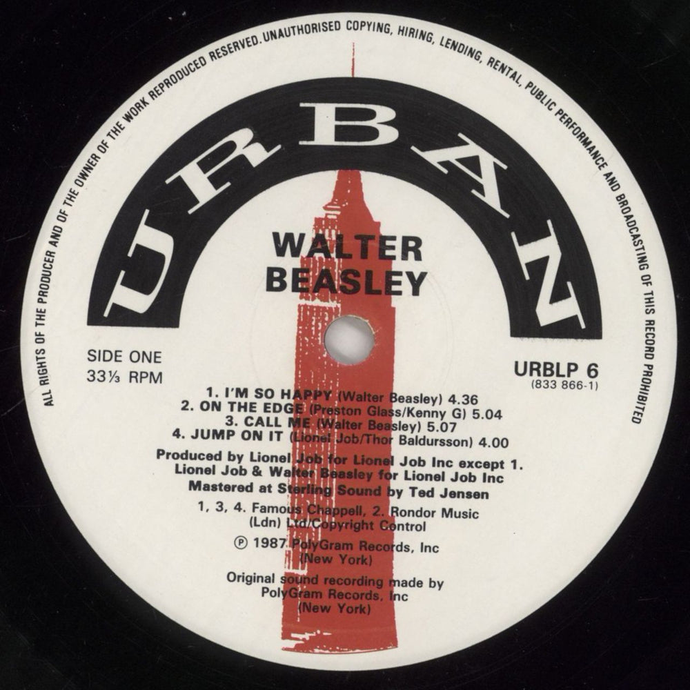 Walter Beasley Walter Beasley UK vinyl LP album (LP record) Z13LPWA722939