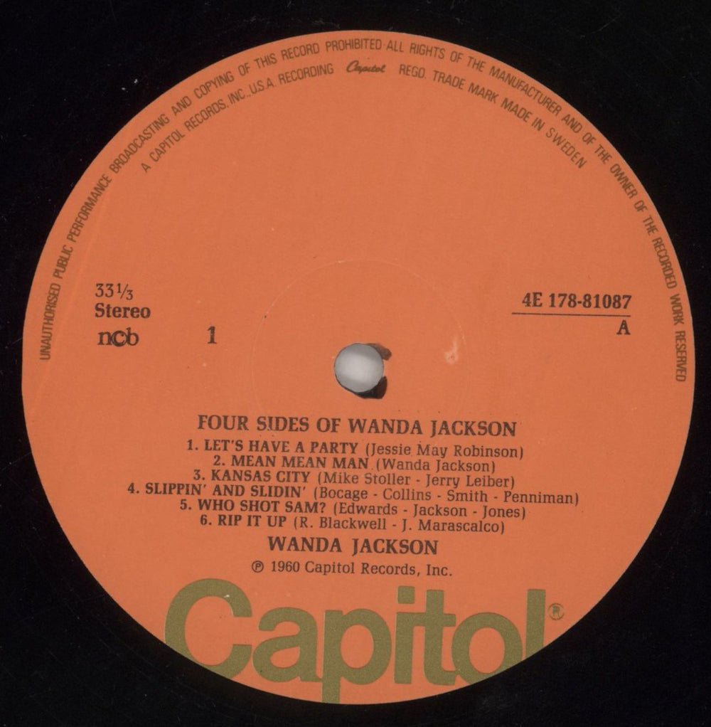 Wanda Jackson Four Sides Of Wanda Jackson Swedish 2-LP vinyl record set (Double LP Album) WJC2LFO604901