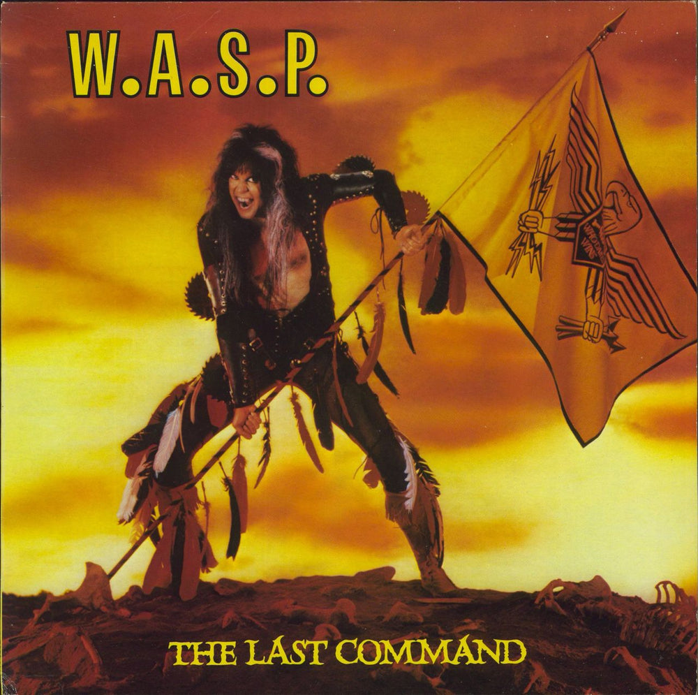 WASP The Last Command - EX + Merch insert UK vinyl LP album (LP record) WASP2
