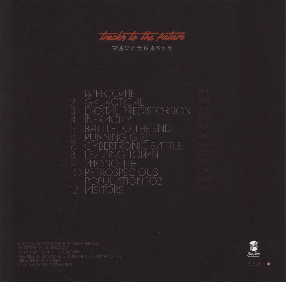 Waveshaper Tracks To The Future - Green with Black Splatter Vinyl UK vinyl LP album (LP record)