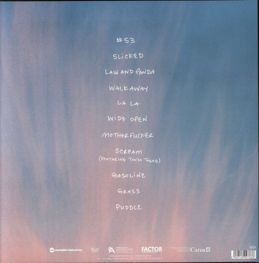 Weaves Wide Open - White Vinyl UK vinyl LP album (LP record) 5060146097666