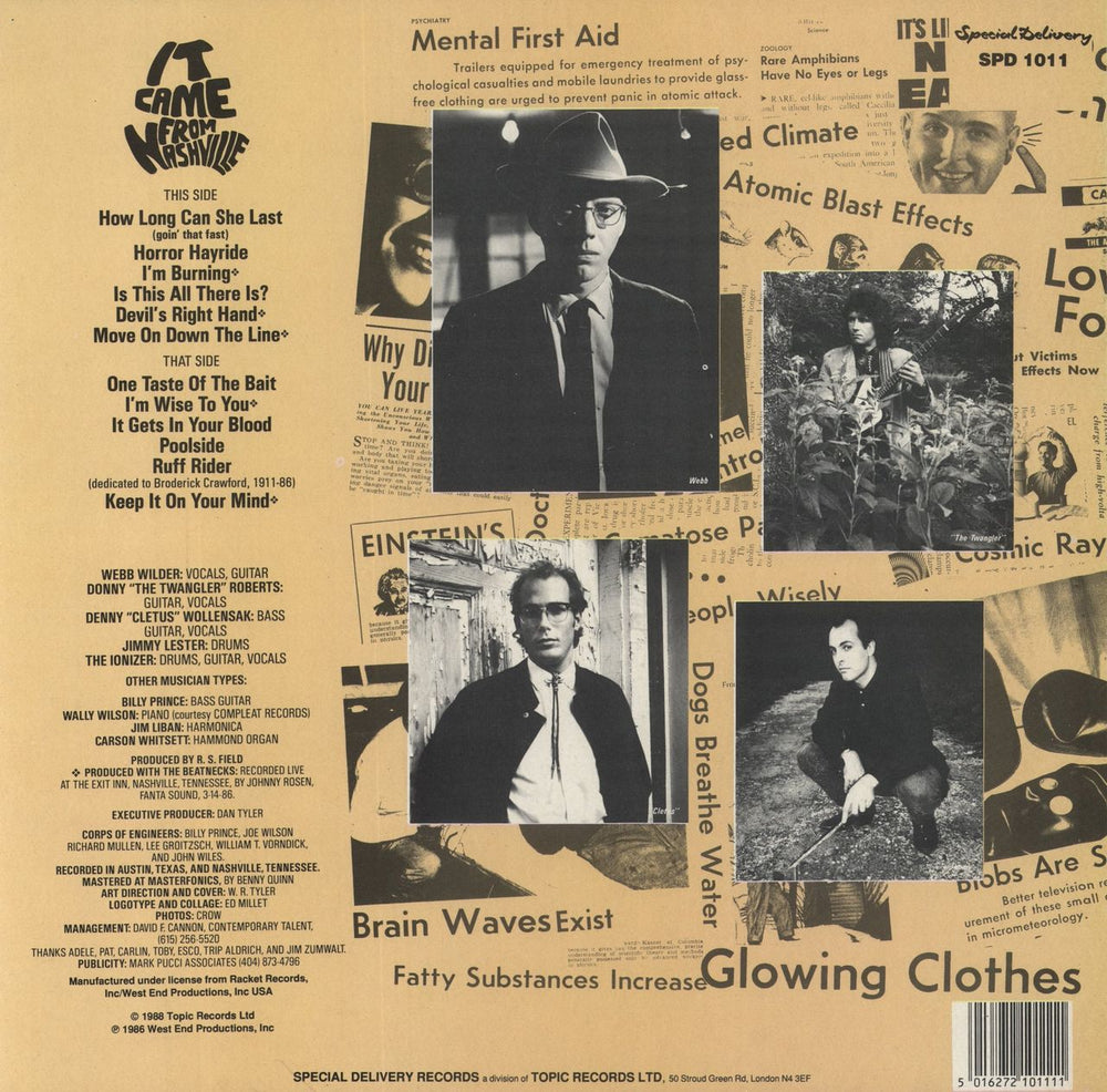 Webb Wilder It Came From Nashville UK vinyl LP album (LP record) 5016272101111