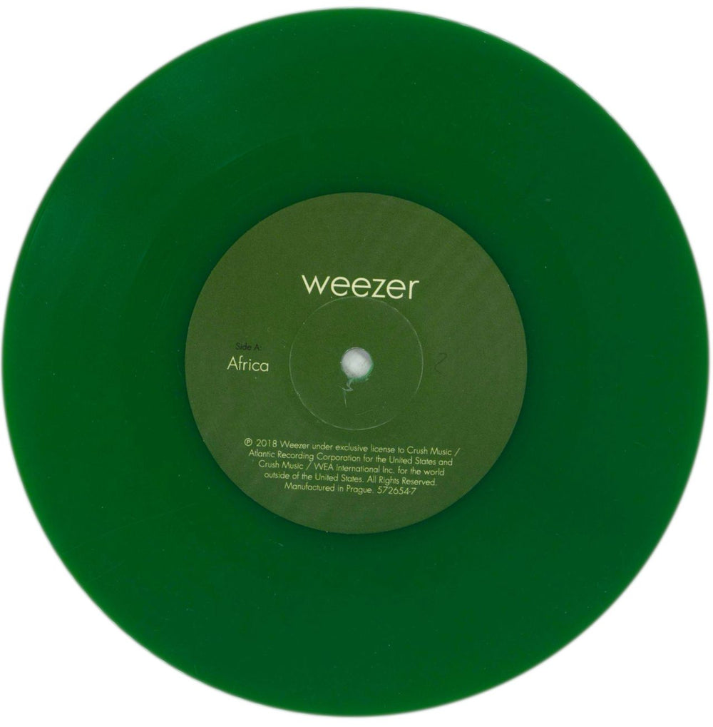 Weezer Africa - Green Vinyl US 7" vinyl single (7 inch record / 45) WEE07AF865928