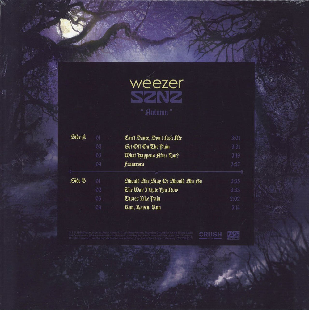 Weezer SZNZ: Autumn - Sealed UK 12" vinyl single (12 inch record / Maxi-single) 075678633171