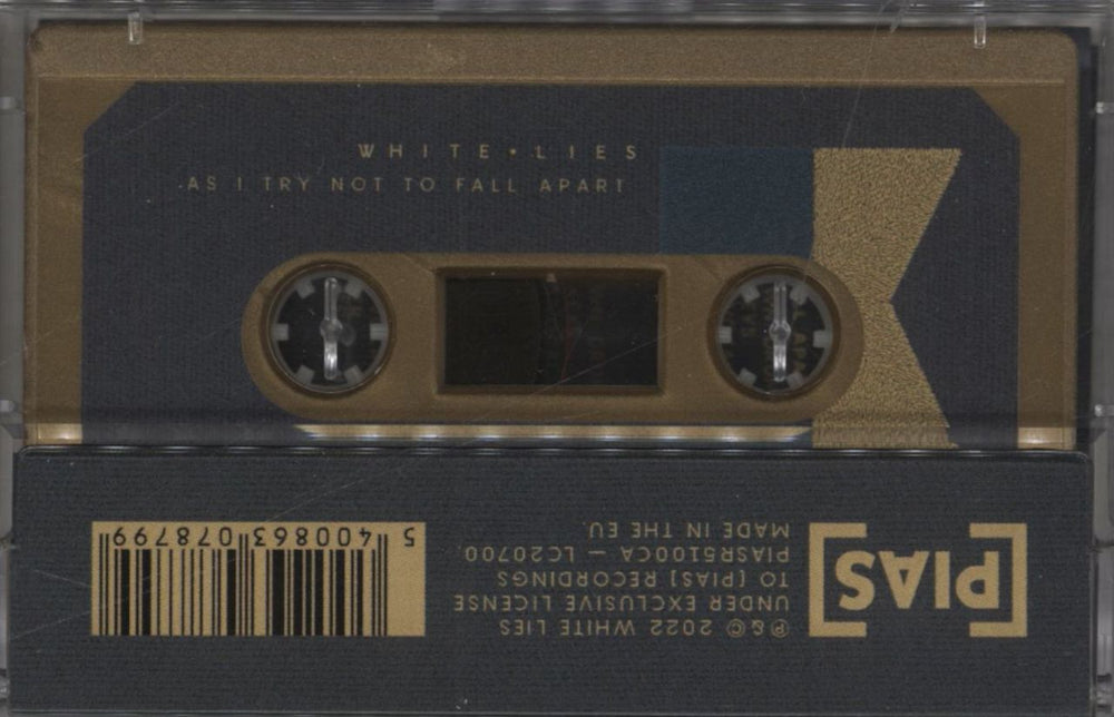 White Lies As I Try Not To Fall - Gold UK cassette album 5400863078799