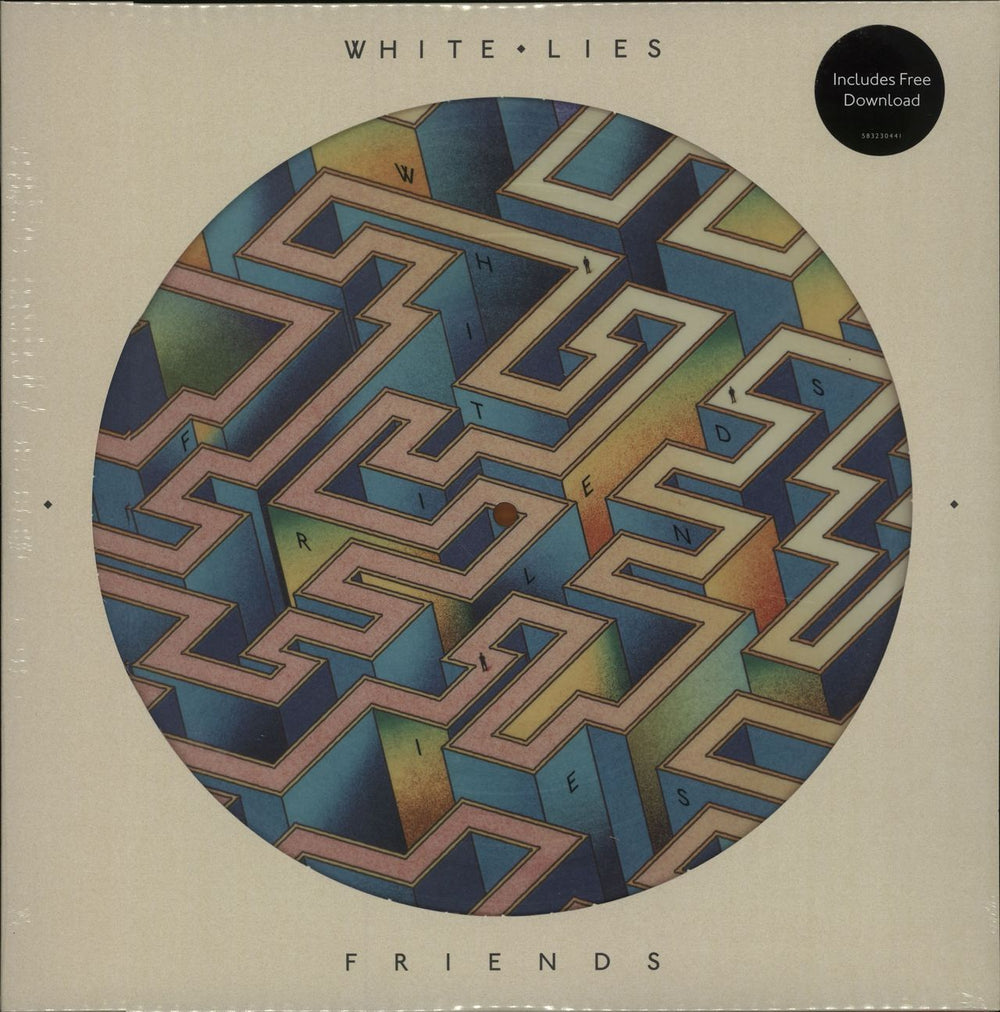 White Lies Friends - Sealed UK picture disc LP (vinyl picture disc album) 538230441