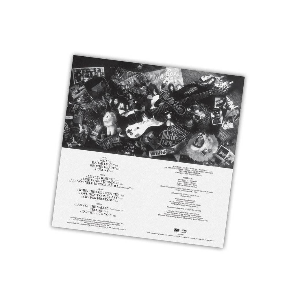 White Lion The Best Of - Crystal Clear Vinyl 180 Gram - Numbered Edition UK 2-LP vinyl record set (Double LP Album) 2025