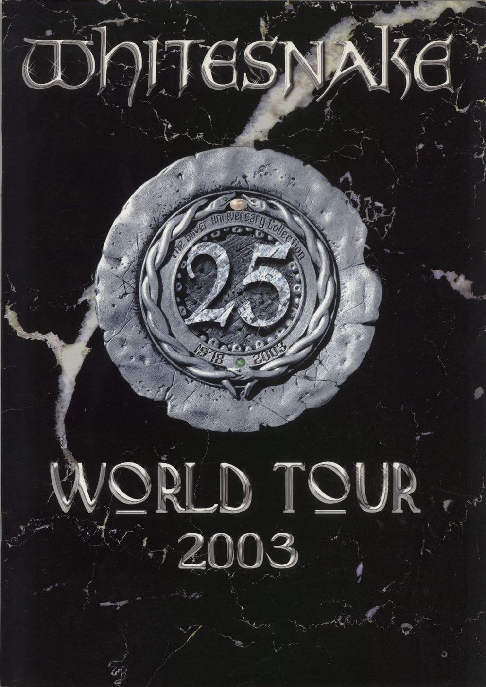 Whitesnake World Tour 2003 + Ticket UK tour programme TOUR PROGRAMME