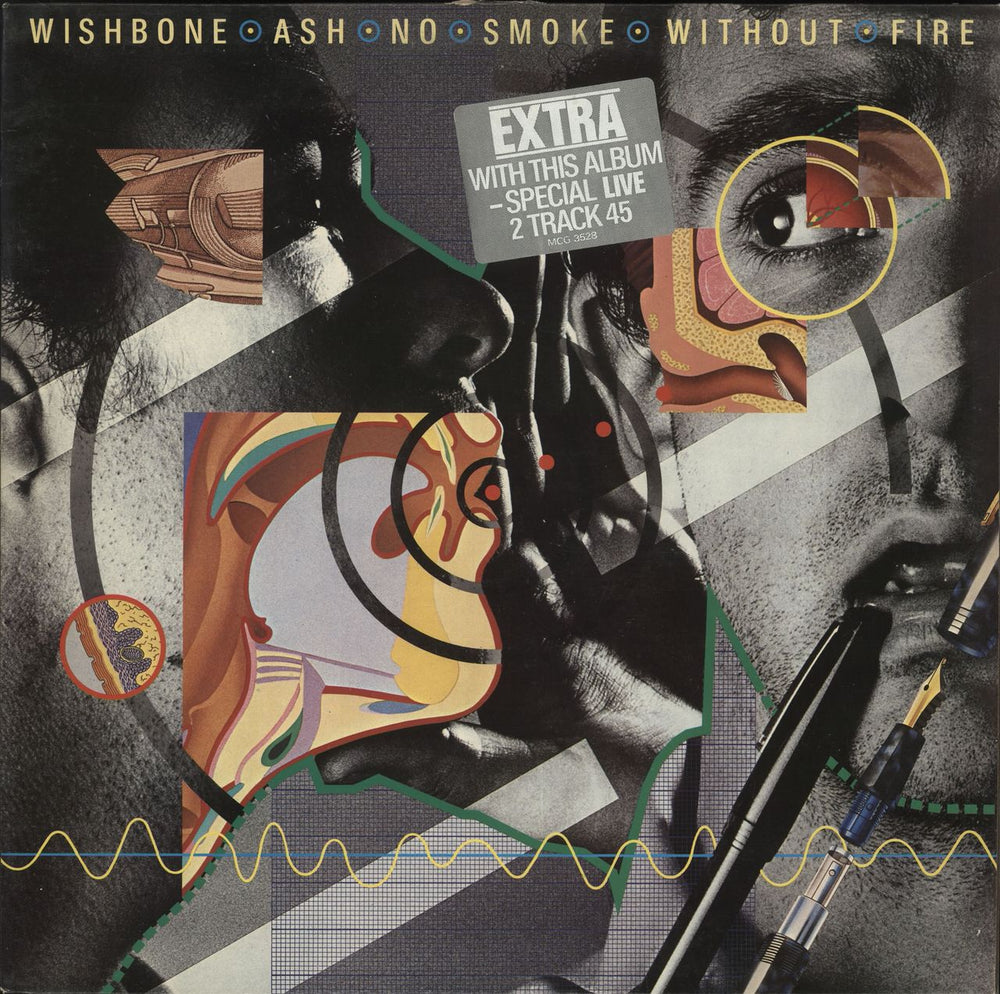 Wishbone Ash No Smoke Without Fire + 7" UK vinyl LP album (LP record) MCG3528