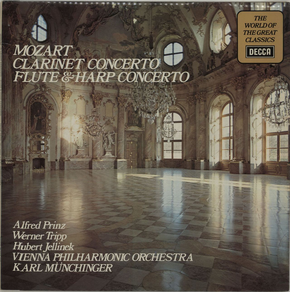 Wolfgang Amadeus Mozart Clarinet Concerto / Flute & Harp Concerto UK vinyl LP album (LP record) SPA495