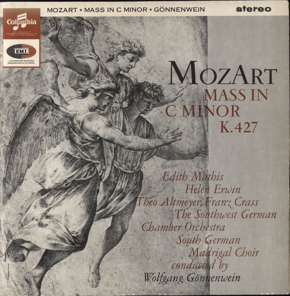Wolfgang Amadeus Mozart Mass in C minor, K.427 UK vinyl LP album (LP record) 33CX1894