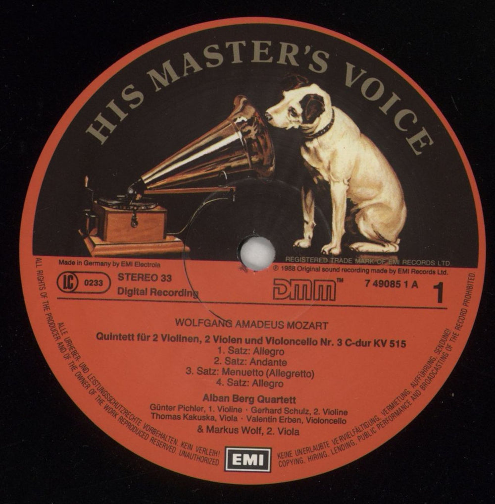 Wolfgang Amadeus Mozart Mozart: Streichquintette = String Quintets = Quintettes À Cordes German vinyl LP album (LP record) WZMLPMO879136