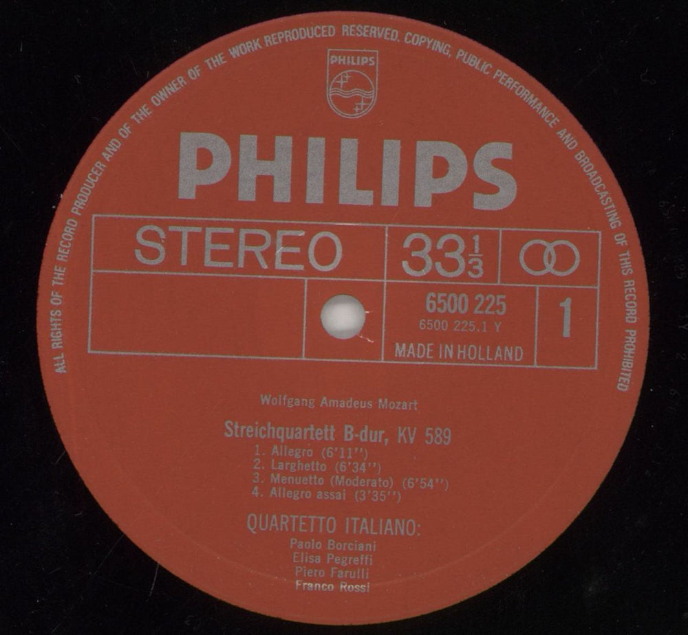 Wolfgang Amadeus Mozart Mozart: String Quartet In B Flat, K. 589 / String Quartet In F, K. 590 UK vinyl LP album (LP record) WZMLPMO862068