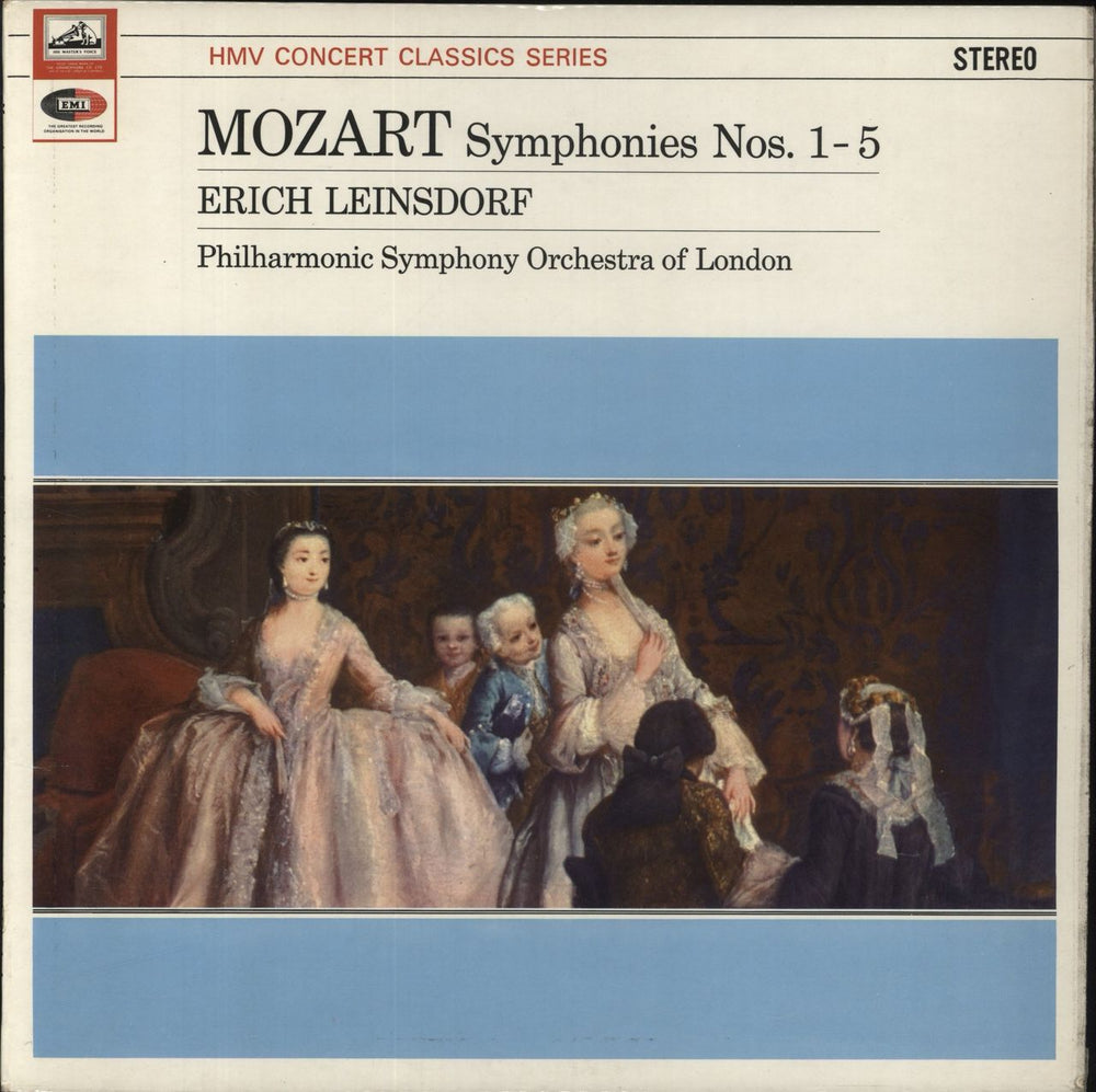 Wolfgang Amadeus Mozart Mozart: Symphonies Nos. 1-5 UK vinyl LP album (LP record) SXLP20093