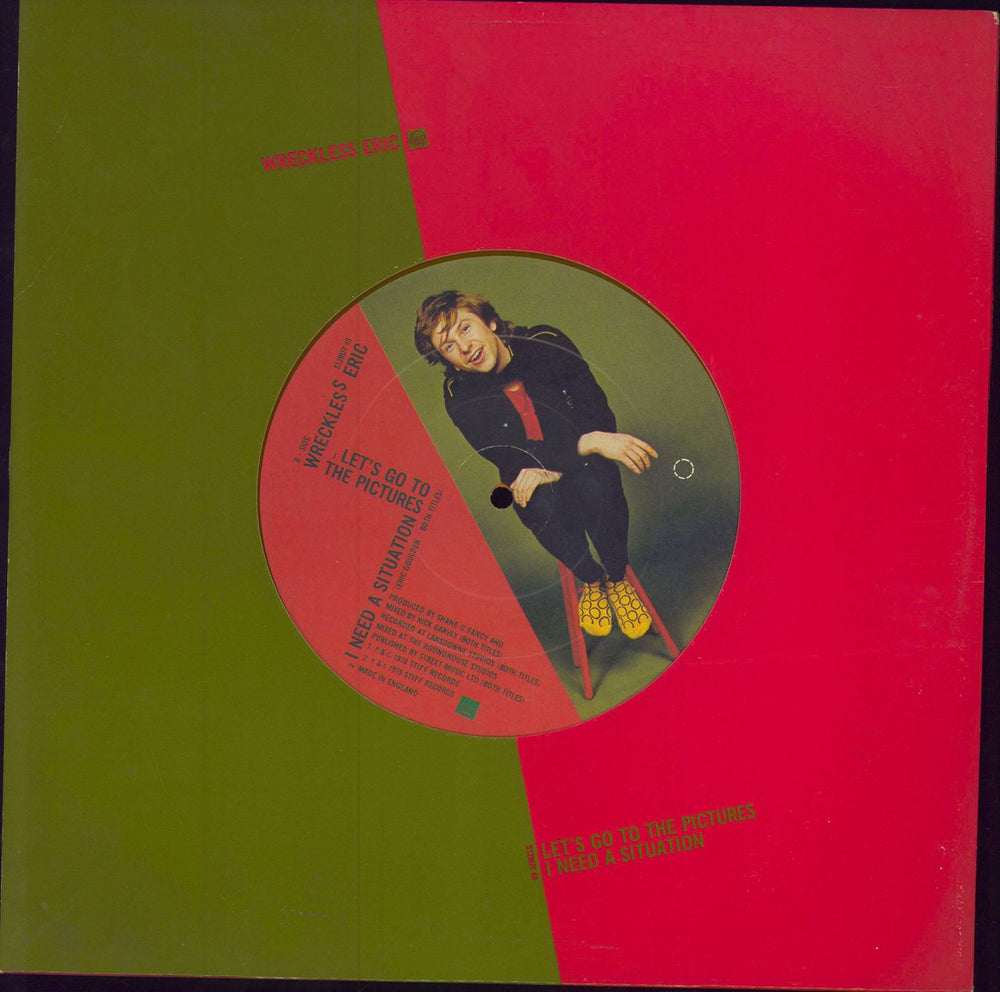 Wreckless Eric Hit And Miss Judy - Orange Translucent UK 12" vinyl single (12 inch record / Maxi-single)