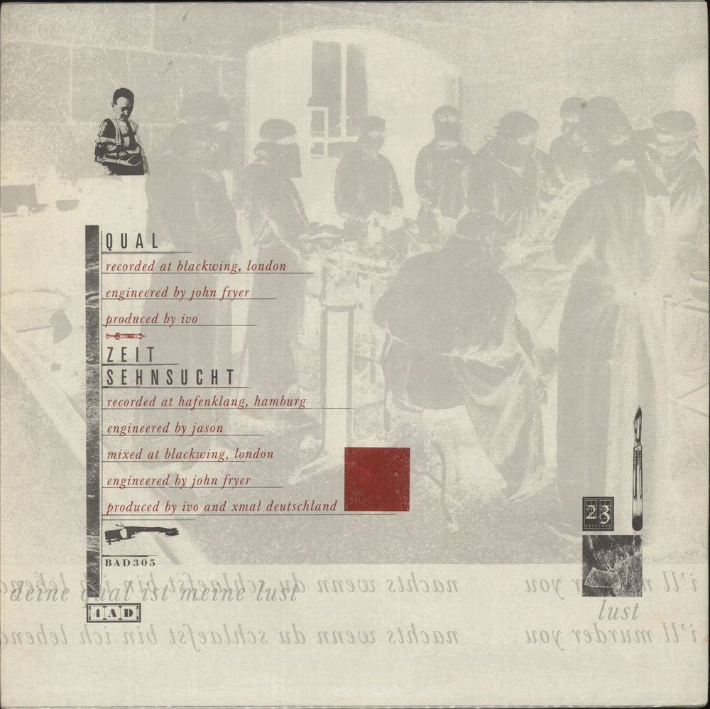 Xmal Deutschland Qual - Shrink UK 12" vinyl single (12 inch record / Maxi-single)