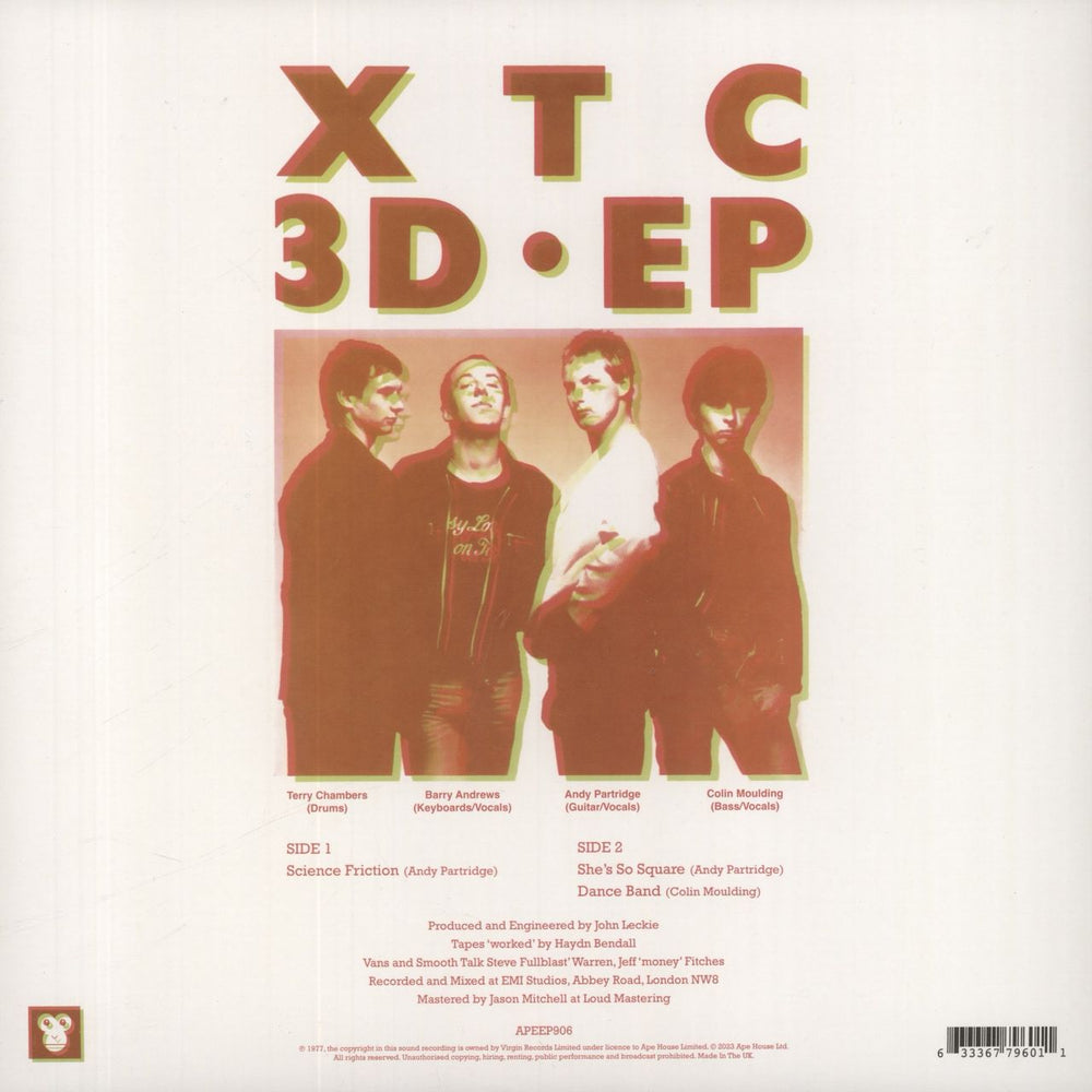 XTC 3D EP - Eco-Jazz Vinyl UK 10" vinyl single (10 inch record) 633367796011