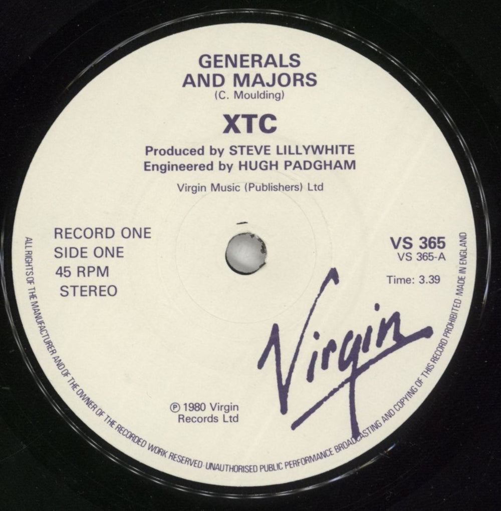 XTC Generals And Majors - Double Pack - Stickered UK 7" vinyl single (7 inch record / 45) XTC07GE28269