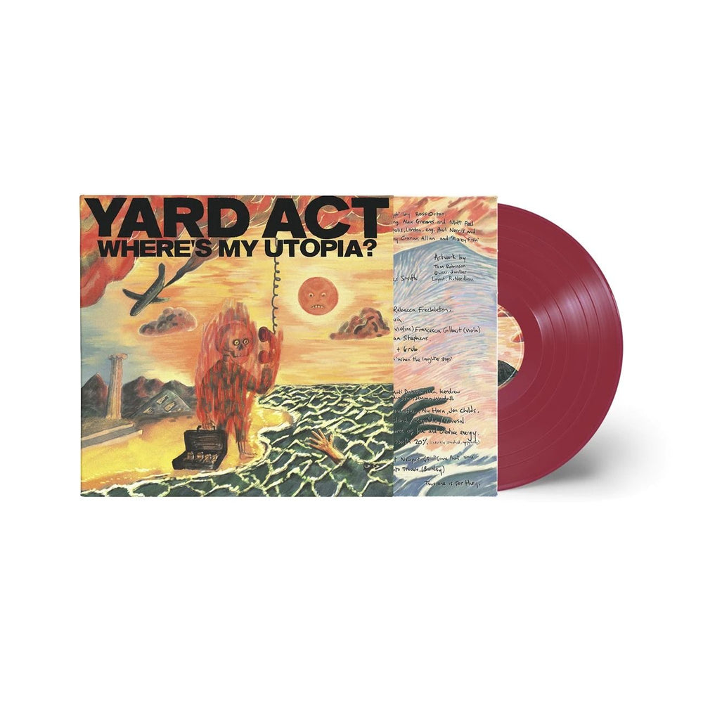 Yard Act Where's My Utopia? - Vineyard Of The North Red Wine Vinyl - Sealed UK vinyl LP album (LP record) ZENFC025LPX