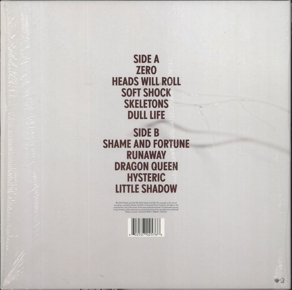 Yeah Yeah Yeahs It's Blitz - Stickered Shrink UK vinyl LP album (LP record) 602527025766