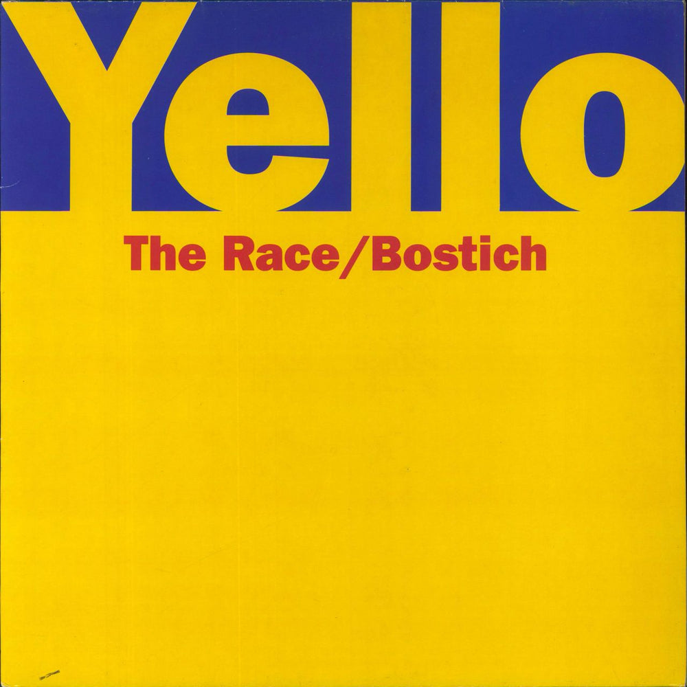 Yello The Race/bostich UK 12" vinyl single (12 inch record / Maxi-single) MERX382