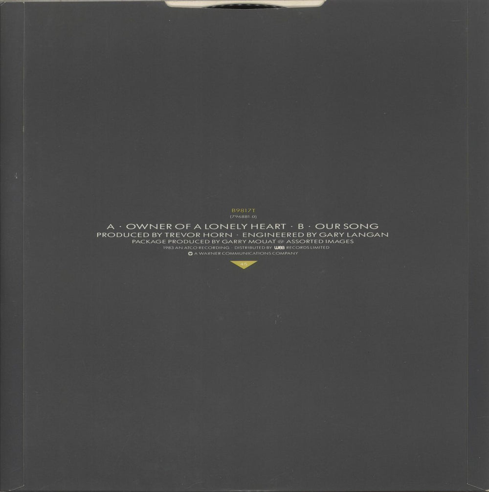 Yes Owner Of A Lonely Heart UK 12" vinyl single (12 inch record / Maxi-single)