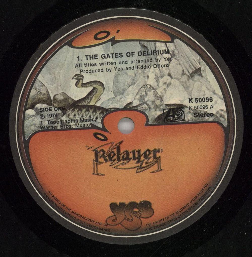 Yes Relayer - 2nd - VG UK vinyl LP album (LP record) YESLPRE697799