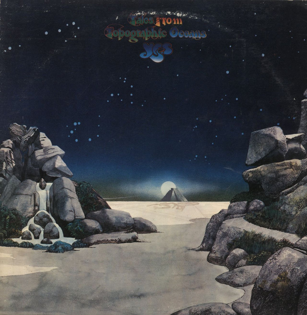 Yes Tales From Topographic Oceans - 1st - VG UK 2-LP vinyl record set (Double LP Album) K80001