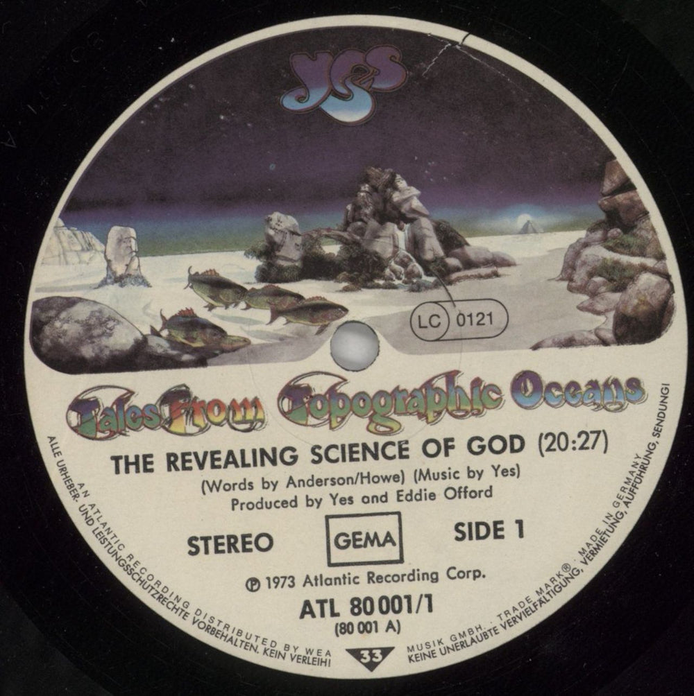 Yes Tales From Topographic Oceans - EX German 2-LP vinyl record set (Double LP Album) YES2LTA781931