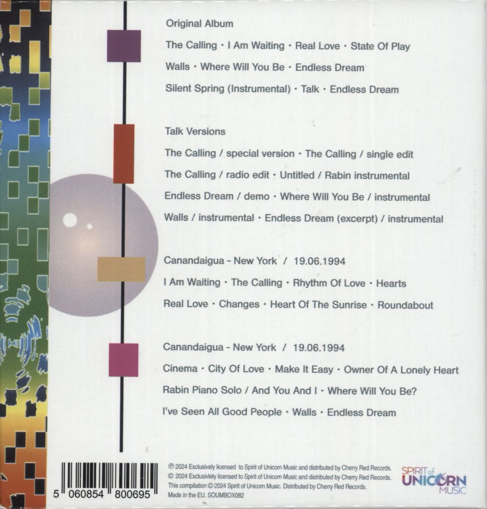 Yes Talk UK CD Album Box Set 5060854800695