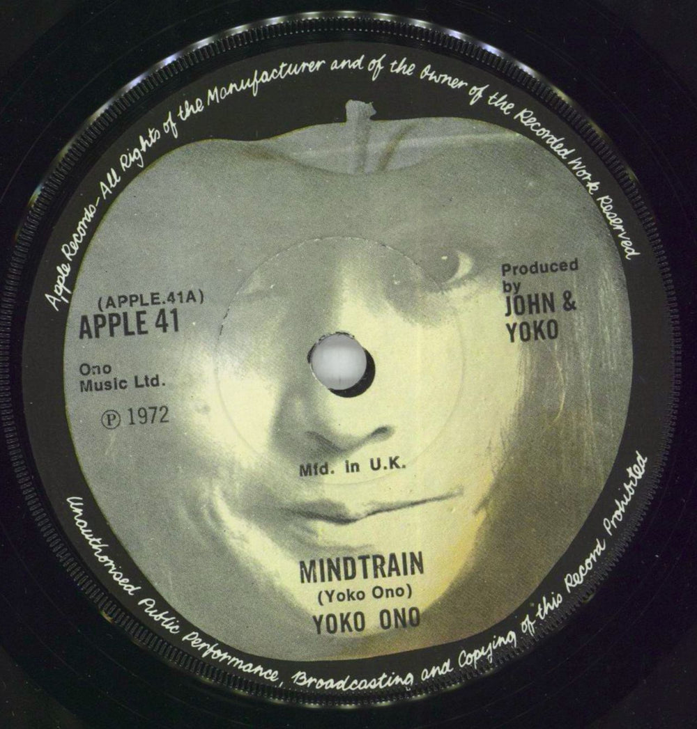 Yoko Ono Mind Train - P/S - EX UK 7" vinyl single (7 inch record / 45) ONO07MI854328