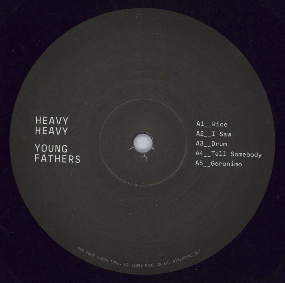 Young Fathers Heavy Heavy - 140 Gram Black Vinyl + Poster UK vinyl LP album (LP record) YS1LPHE844075