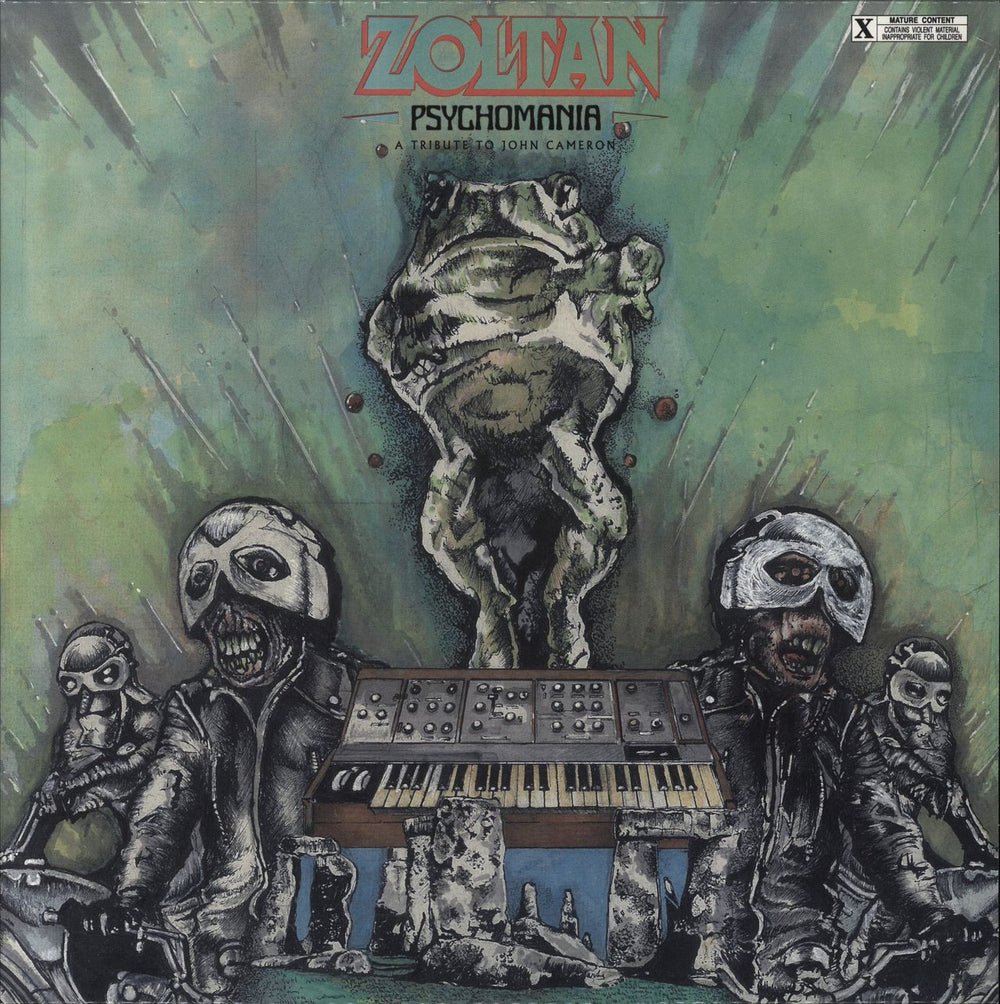 Zoltan Psychomania - Original soundtrack - Green and Yellow Splatter Vinyl Austrian 12" vinyl single (12 inch record / Maxi-single) EXPLOIT04