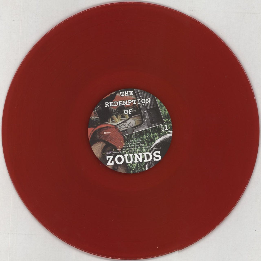 Zounds The Redemption Of Zounds - Red Vinyl UK vinyl LP album (LP record) ZOULPTH857369