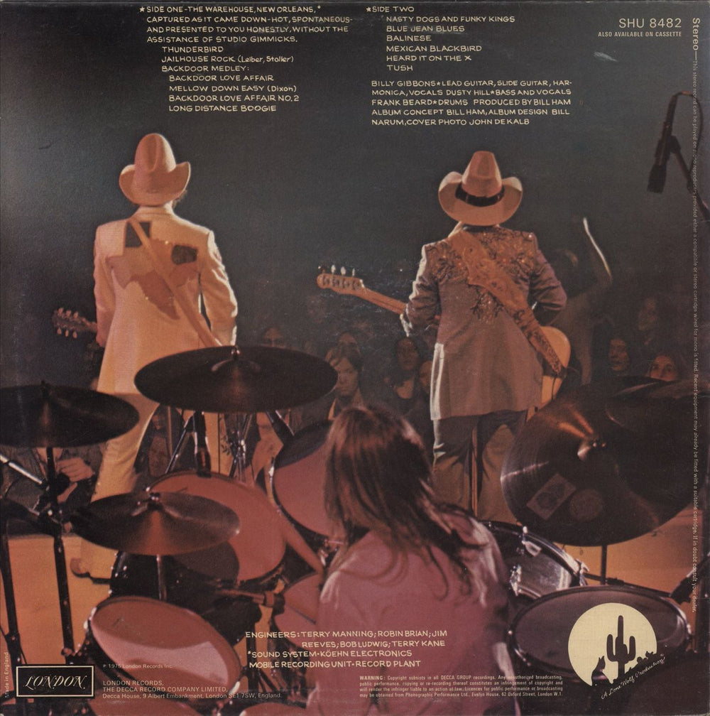 ZZ Top Fandango! - EX UK vinyl LP album (LP record)