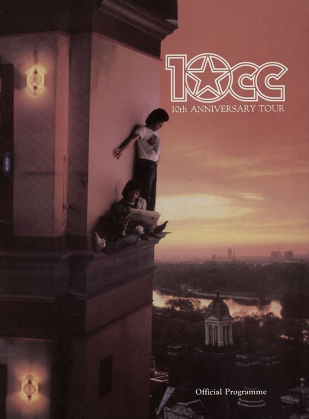 10cc 10th Anniversary Tour + Ticket stub UK tour programme TOUR PROGRAMME