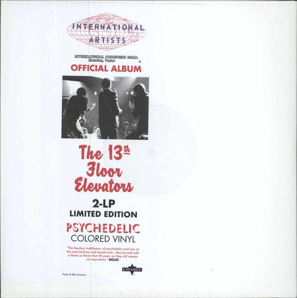 13th Floor Elevators The Psychedelic Sounds Of The 13th Floor Elevators - Test Pressing - Black Vinyl Czech Promo vinyl LP album (LP record) CHARYL111L/AB
